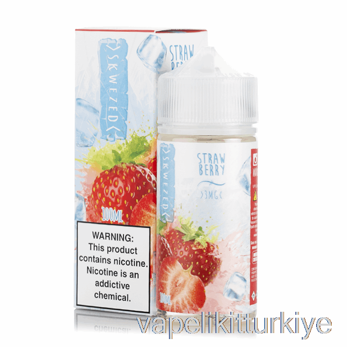Vape Türkiye Ice çilek - Skwezed E-likit - 100ml 3mg